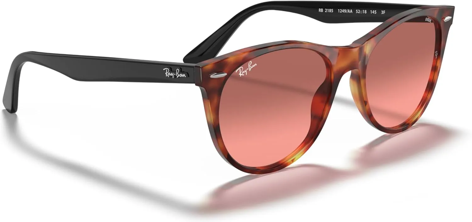 Ray-Ban Men's RB2185 Wayfarer Ii Evolve Photochromic Round Sunglasses