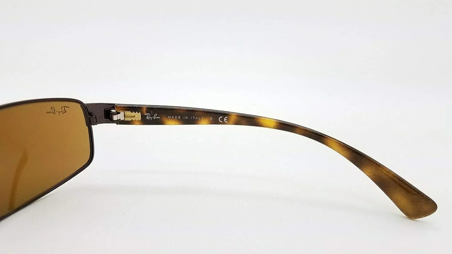 Ray-Ban RB3364 Metal Polarized Rectangular Sunglasses