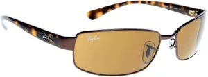 Ray-Ban RB3364 Metal Polarized Rectangular Sunglasses