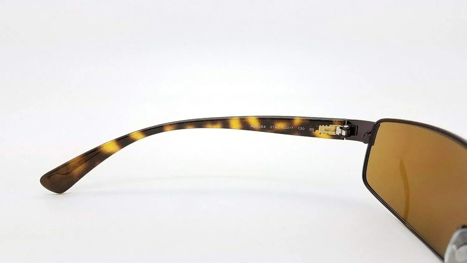 Ray-Ban RB3364 Metal Polarized Rectangular Sunglasses