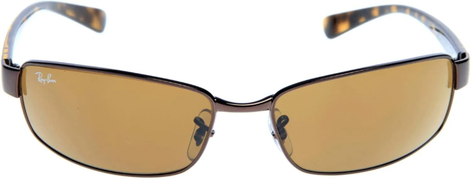 Ray-Ban RB3364 Metal Polarized Rectangular Sunglasses