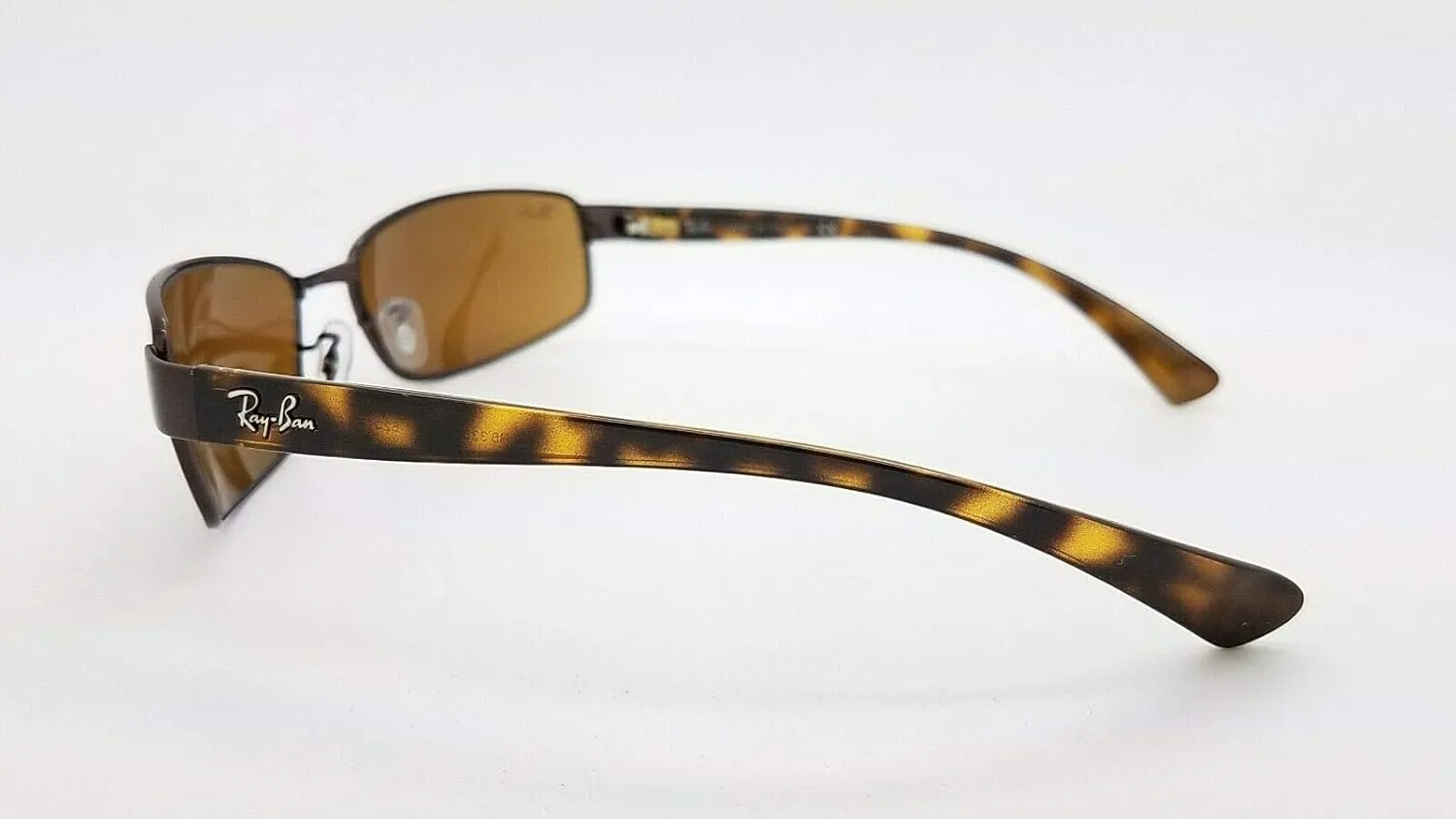 Ray-Ban RB3364 Metal Polarized Rectangular Sunglasses