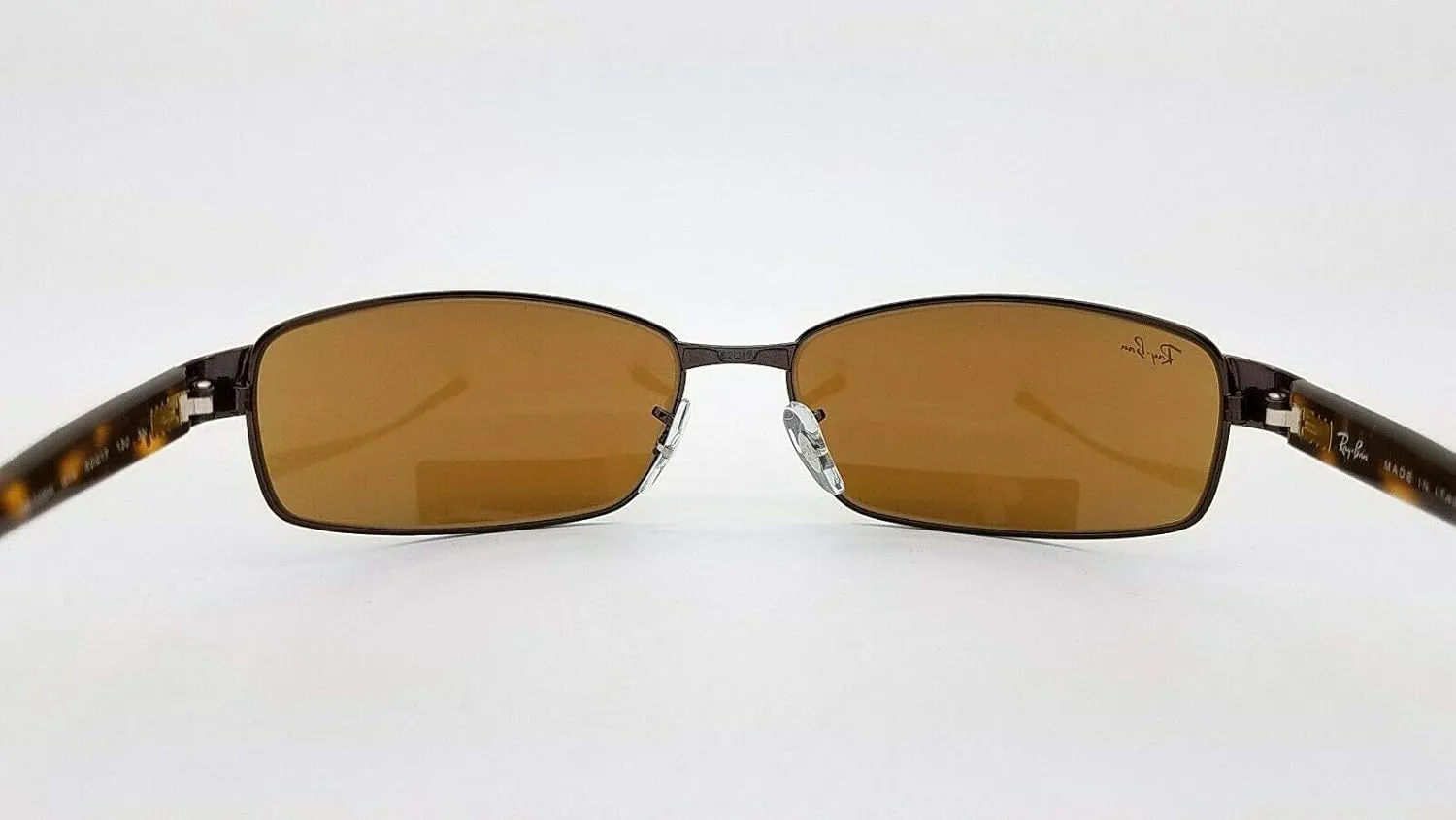 Ray-Ban RB3364 Metal Polarized Rectangular Sunglasses