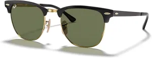 Ray-Ban RB3716 CLUBMASTER METAL Square Sunglasses For Men For Women   BUNDLE with Designer iWear Eyewear Care Kit