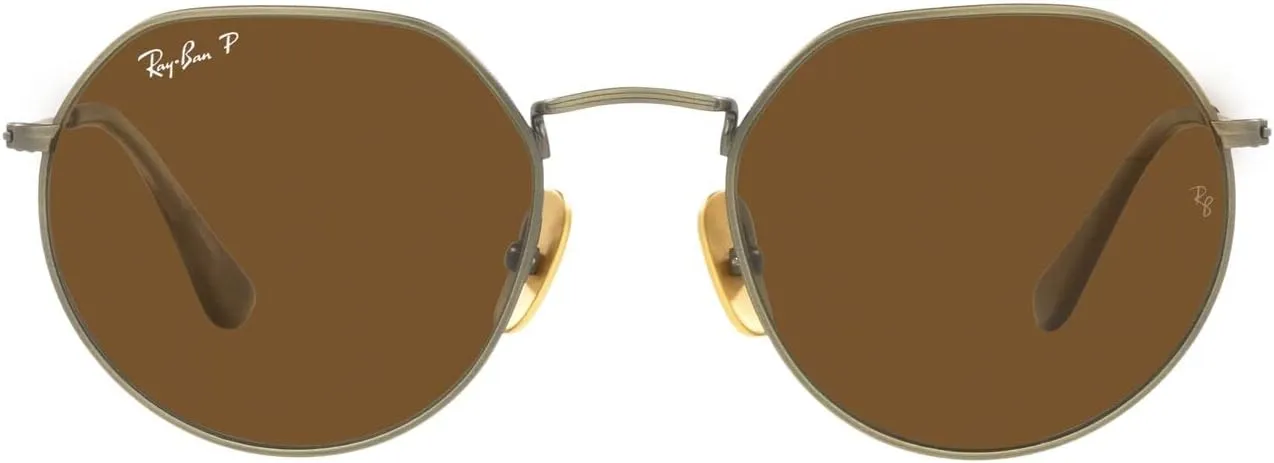 Ray-Ban RB8165 Jack Titanium Round Sunglasses