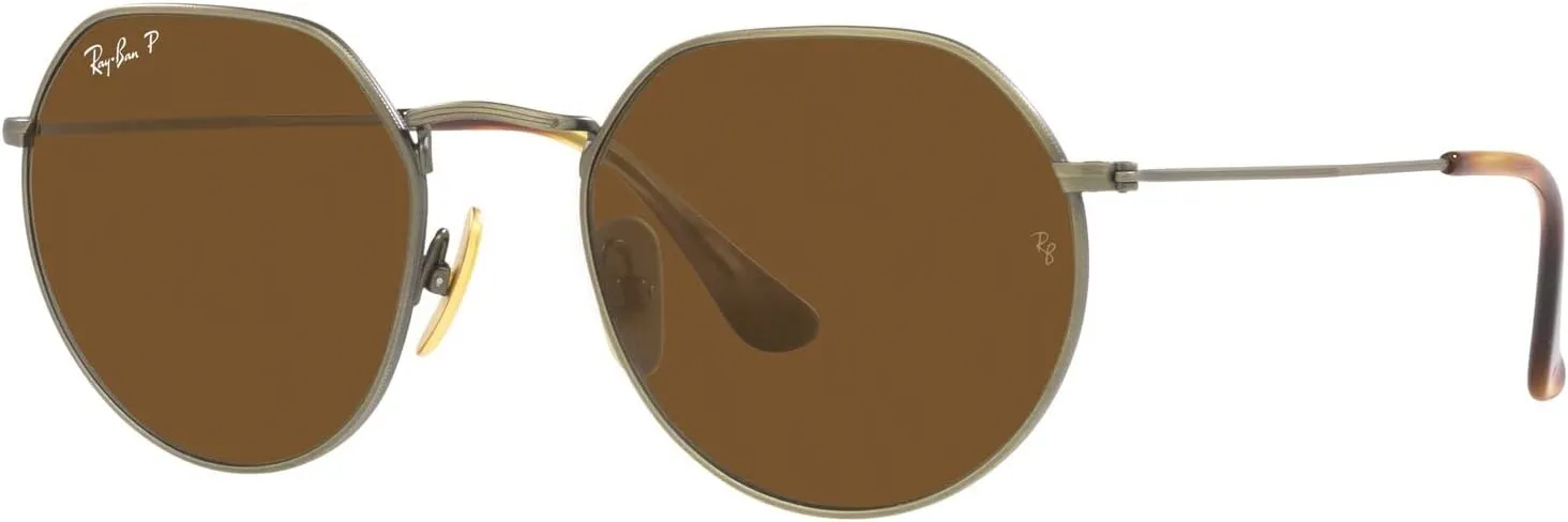 Ray-Ban RB8165 Jack Titanium Round Sunglasses