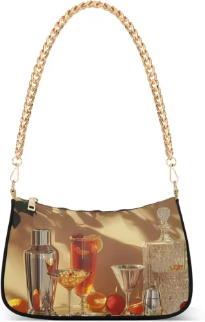 Regatta Painting Claude Monet Womens Purse Hobo Party Clutch Womens Trendy Handbags Chain over Shoulder Purse