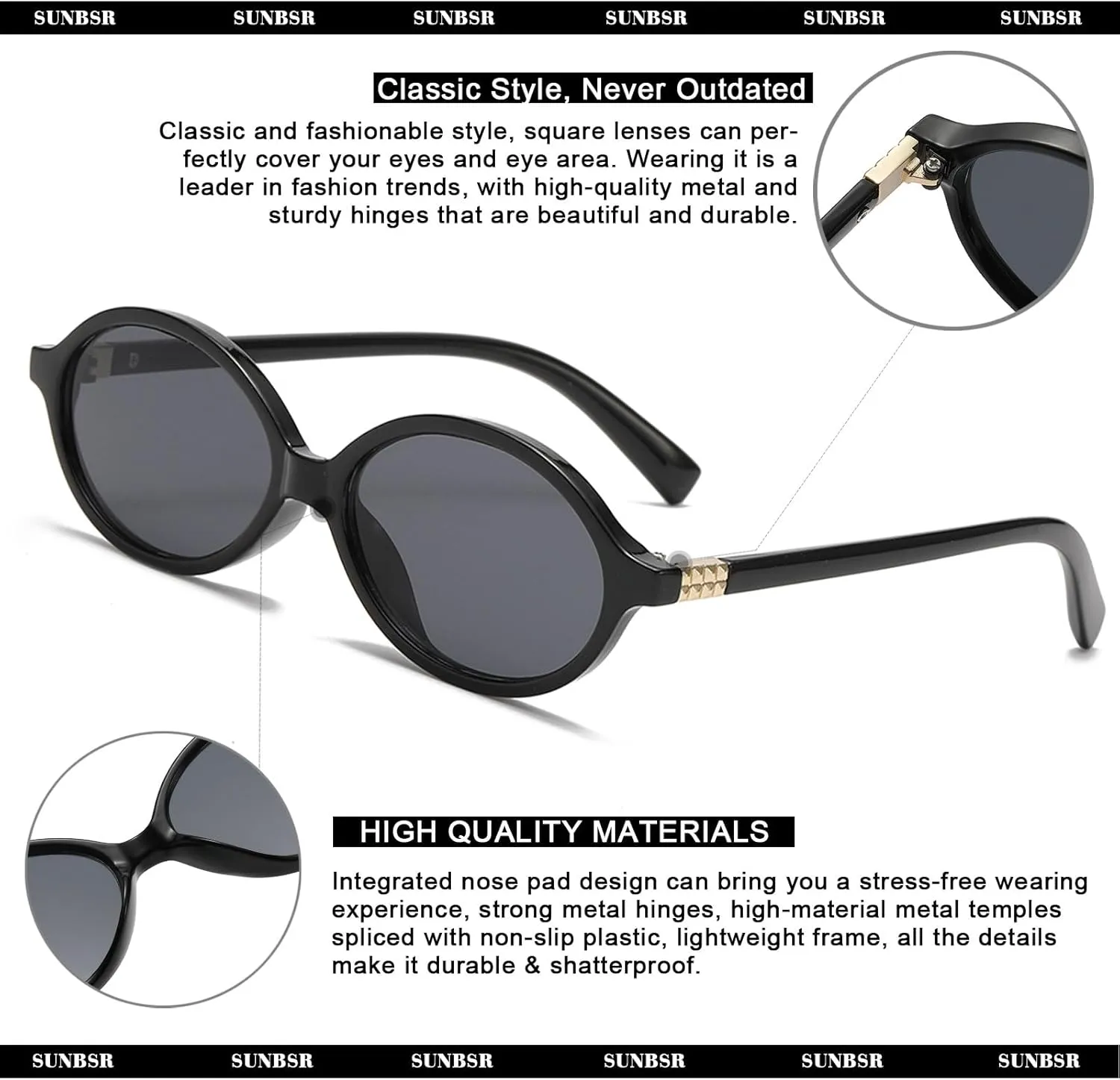 Retro Oval Sunglasses for Women Men Trendy Round Tortoise Sun Glasses 90s Vintage Shades