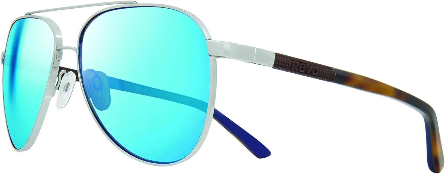 Revo Sunglasses Arthur: Polarized Crystal Glass Lens with Metal Aviator Frame