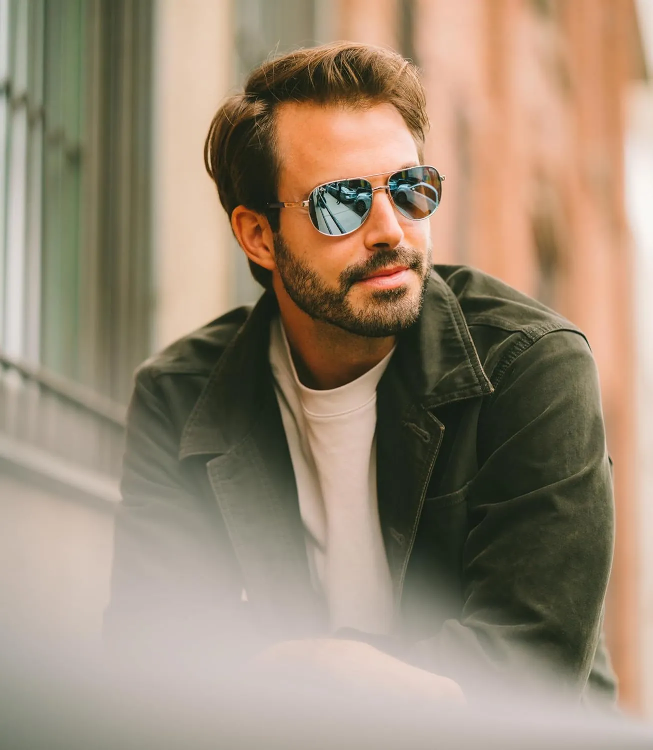 Revo Sunglasses Arthur: Polarized Crystal Glass Lens with Metal Aviator Frame