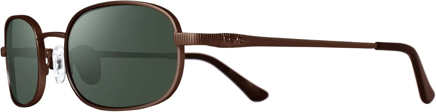 Revo Sunglasses Cobra: Polarized Crystal Glass Lens with Stainless Steel Round Frame