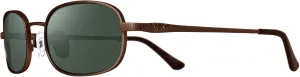 Revo Sunglasses Cobra: Polarized Crystal Glass Lens with Stainless Steel Round Frame