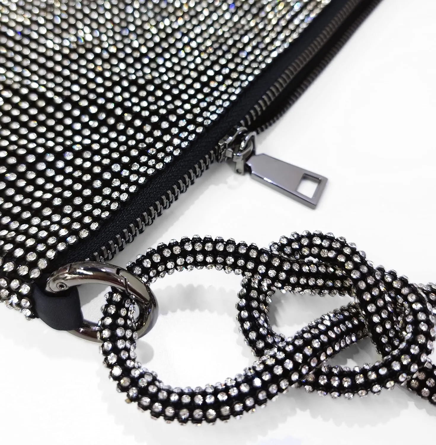 Rhinestone Hobo Bag for Women Rhinestone Purses Sparkly Evening Handbag Shiny Diamond Purse for Wedding Parties 2024