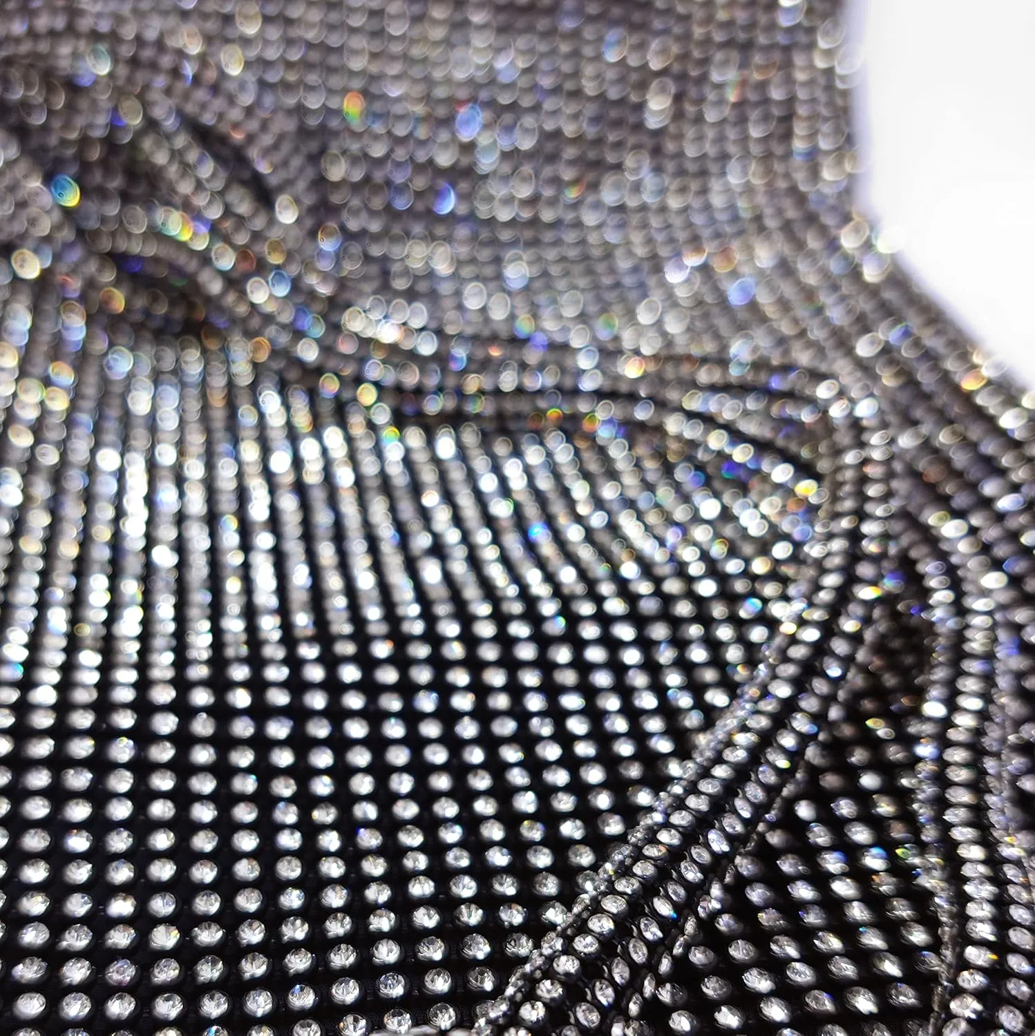 Rhinestone Hobo Bag for Women Rhinestone Purses Sparkly Evening Handbag Shiny Diamond Purse for Wedding Parties 2024
