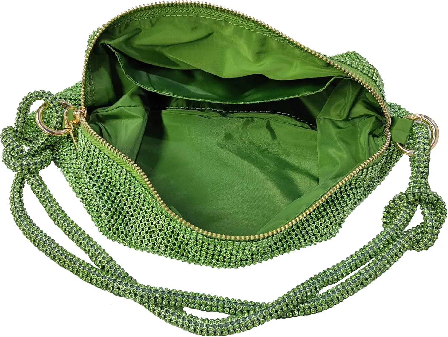 Rhinestone Hobo Bag for Women Rhinestone Purses Sparkly Evening Handbag Shiny Diamond Purse for Wedding Parties 2024