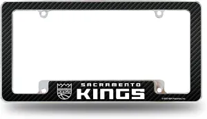 Rico Industries NBA Basketball Primary 12" x 6" Chrome All Over Automotive License Plate Frame for Car/Truck/SUV