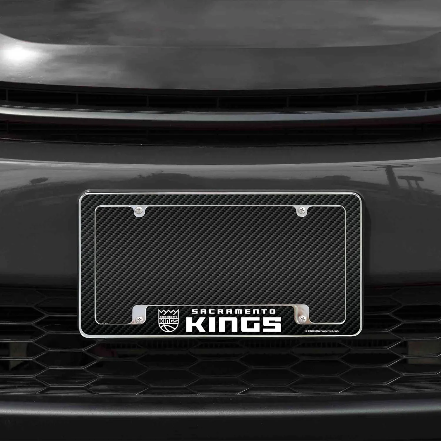 Rico Industries NBA Basketball Primary 12" x 6" Chrome All Over Automotive License Plate Frame for Car/Truck/SUV