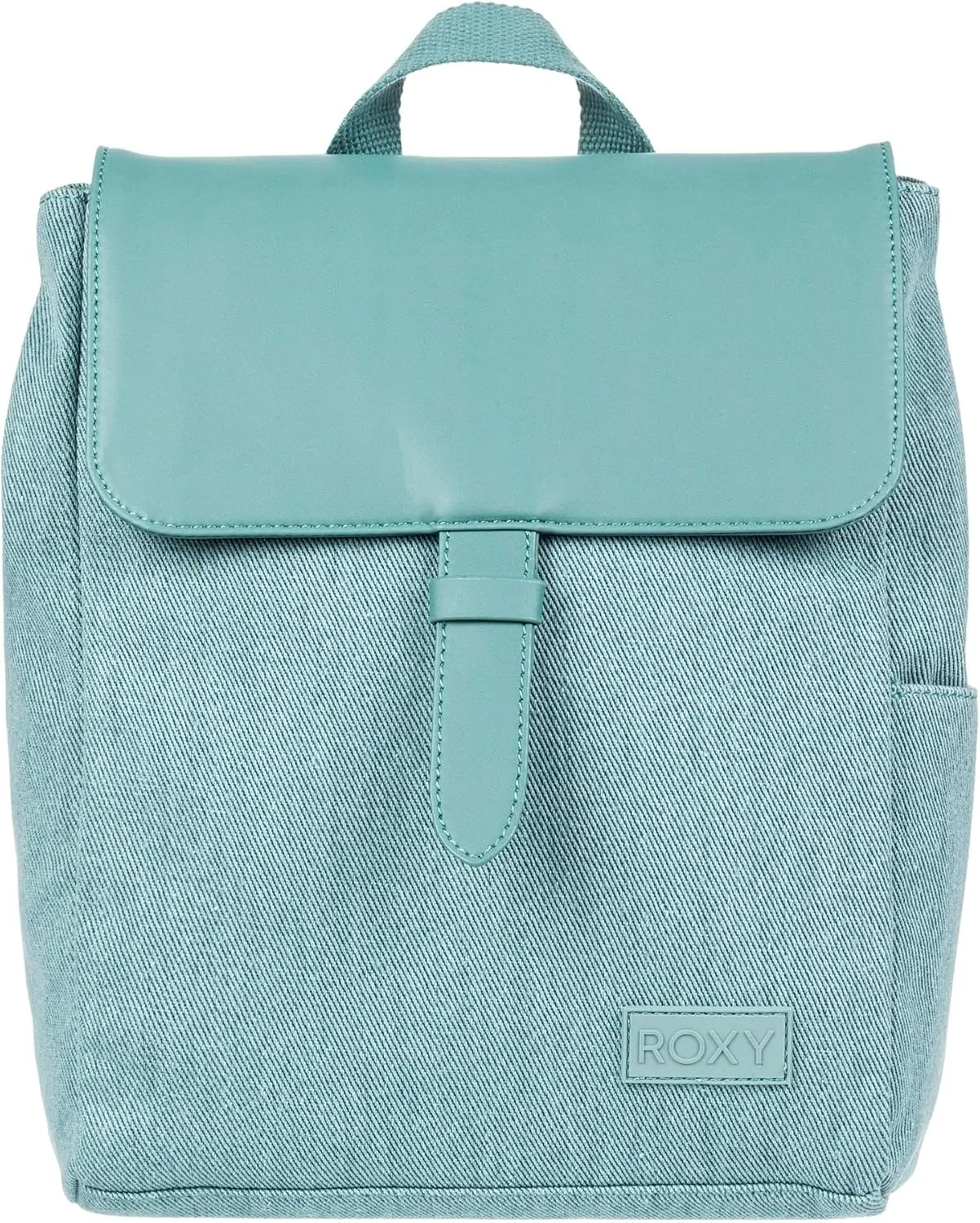 Roxy Women's Fashionable 7L Melting Spot Small Backpack Bag w/Adjustable Straps and Flap Closure, Mineral Blue