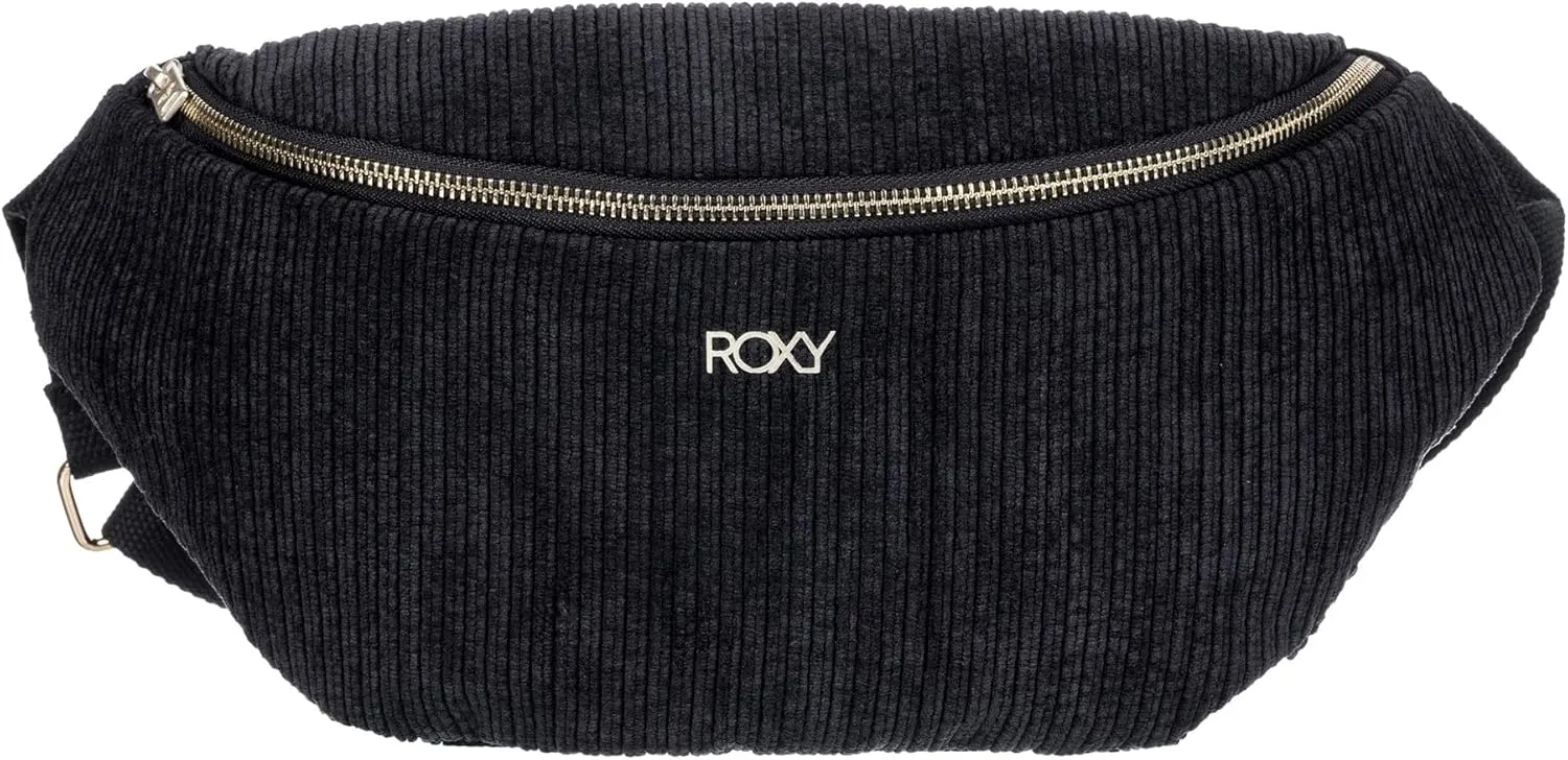 Roxy Women's Feeling Good Stylish Soft Corduroy Multipurpose Fanny Pack Waistpack Crossbody Bag