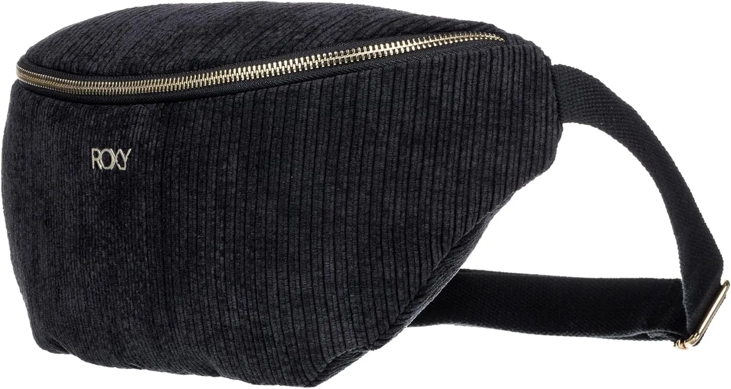 Roxy Women's Feeling Good Stylish Soft Corduroy Multipurpose Fanny Pack Waistpack Crossbody Bag