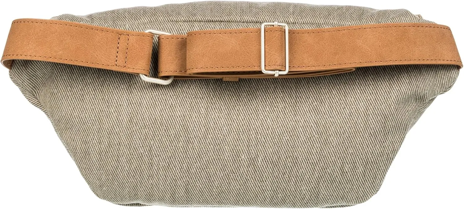 Roxy Women's Sling Bag | Crochet | Woven | Fanny Pack | Waist Bag | Travel | Beach | Vacation | Natural
