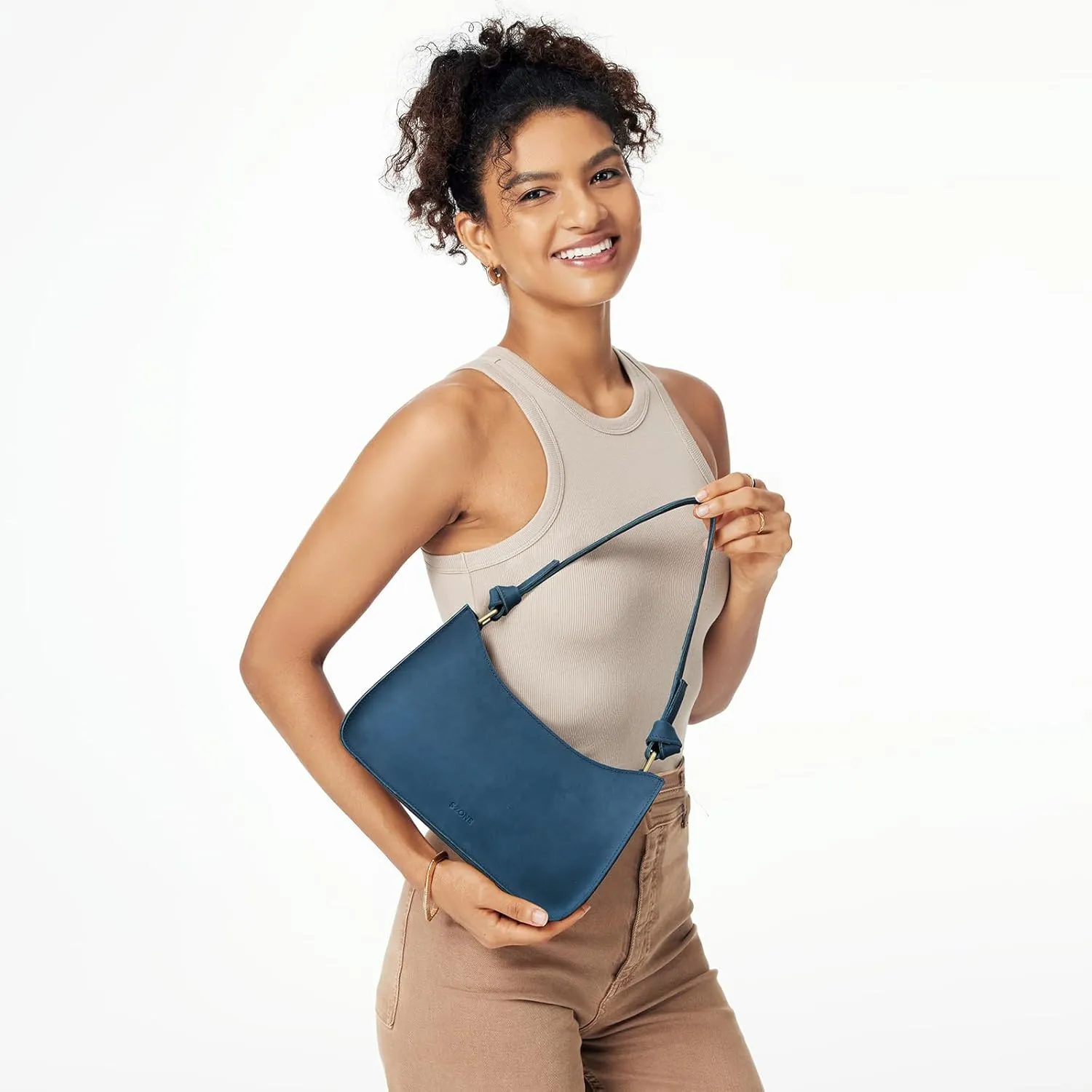 S-ZONE Leather Shoulder Bags for Women Small Shoulder Purse Handbags Clutch Hobo Bag Cute Purses