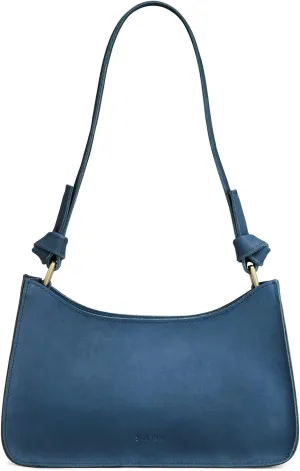 S-ZONE Leather Shoulder Bags for Women Small Shoulder Purse Handbags Clutch Hobo Bag Cute Purses