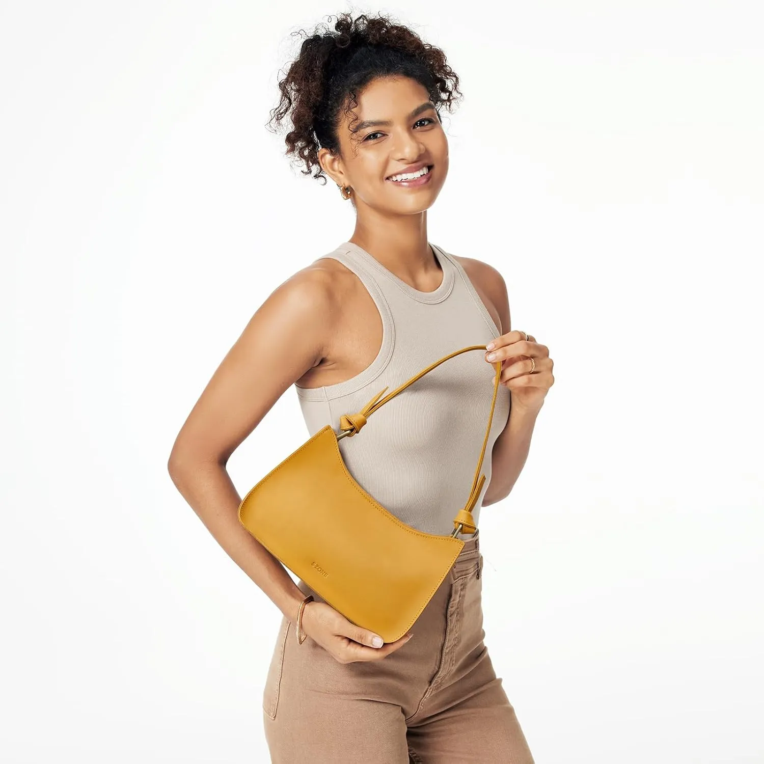 S-ZONE Leather Shoulder Bags for Women Small Shoulder Purse Handbags Clutch Hobo Bag Cute Purses
