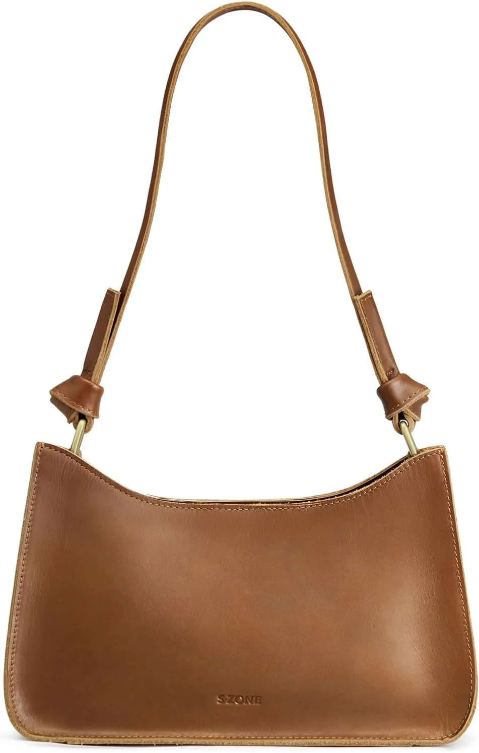 S-ZONE Leather Shoulder Bags for Women Small Shoulder Purse Handbags Clutch Hobo Bag Cute Purses