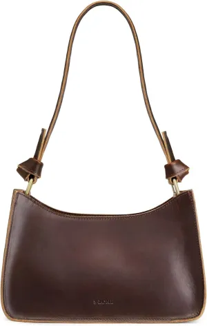 S-ZONE Leather Shoulder Bags for Women Small Shoulder Purse Handbags Clutch Hobo Bag Cute Purses