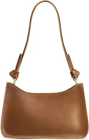 S-ZONE Leather Shoulder Bags for Women Small Shoulder Purse Handbags Clutch Hobo Bag Cute Purses