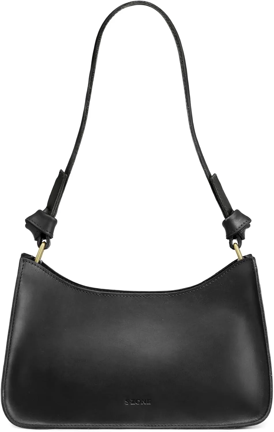 S-ZONE Leather Shoulder Bags for Women Small Shoulder Purse Handbags Clutch Hobo Bag Cute Purses