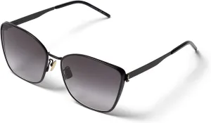 SAINT LAURENT SL M98 Semimatte Black/Grey One Size