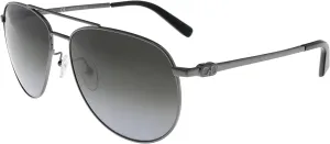 Salvatore Ferragamo Aviator Sunglasses SF157S 069 Ruthenium/Black 60mm 157