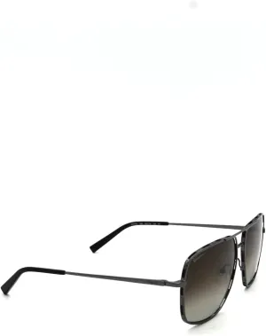 Salvatore Ferragamo SF 278S 069 Dark Ruthenium Metal Navigator Sunglasses Dark Grey Classic Lens