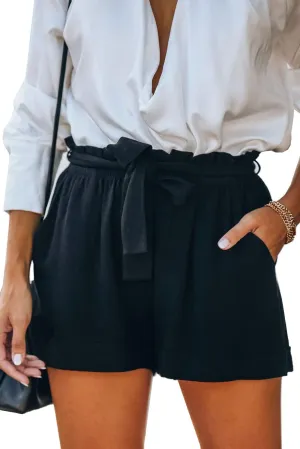 SESERAGI Womens Cotton Linen Shorts Soft Elastic Waist Summer Casual Short Pants