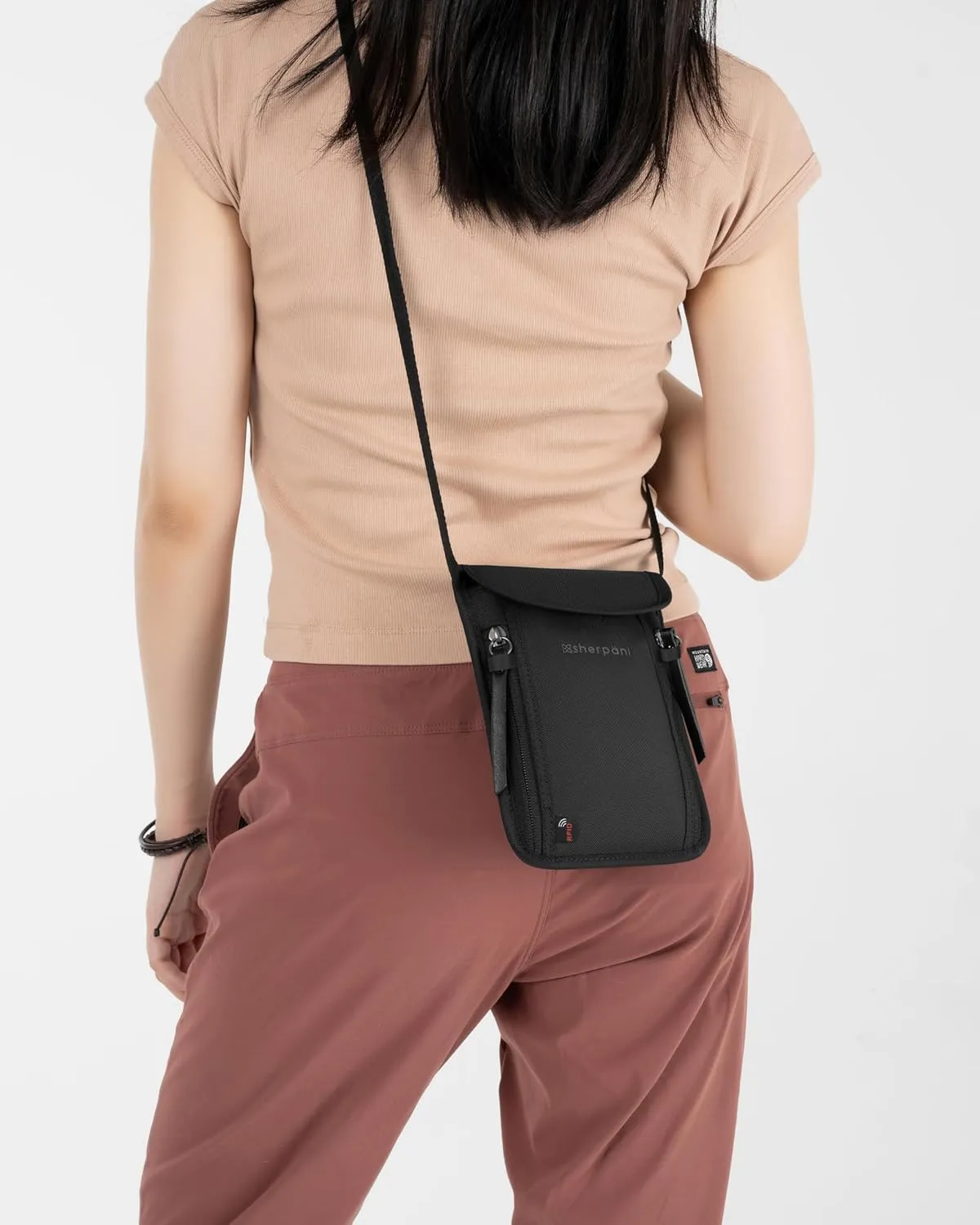 Sherpani Piper, RFID Blocking Neck Wallet, Secure Neck Pouch, Stylish Travel Pouch, Passport Holder for Women
