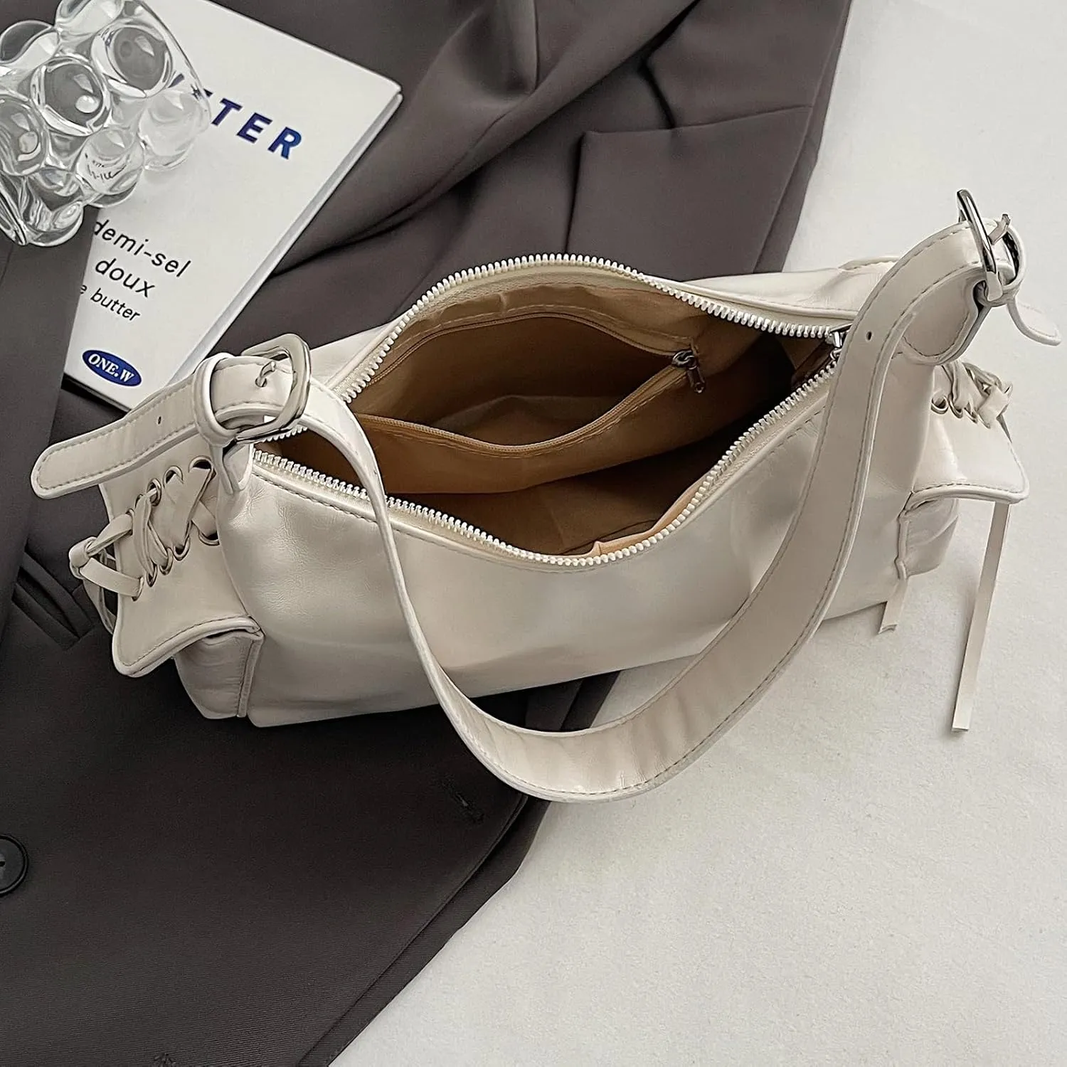 Shoulder Bag for Women,Multi Pockets Hobo Handbags Cute Crossbody Bag Purse with Adjustable Strap