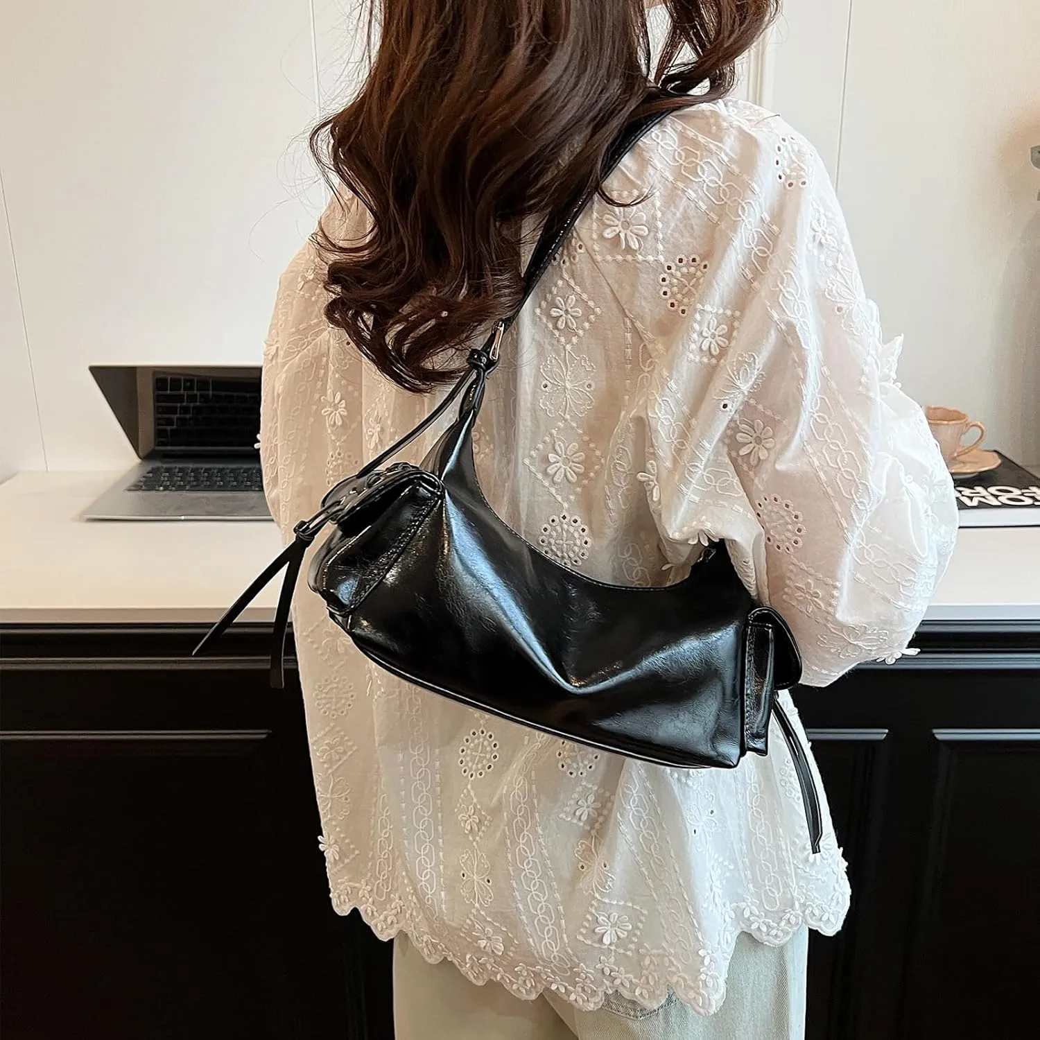 Shoulder Bag for Women,Multi Pockets Hobo Handbags Cute Crossbody Bag Purse with Adjustable Strap