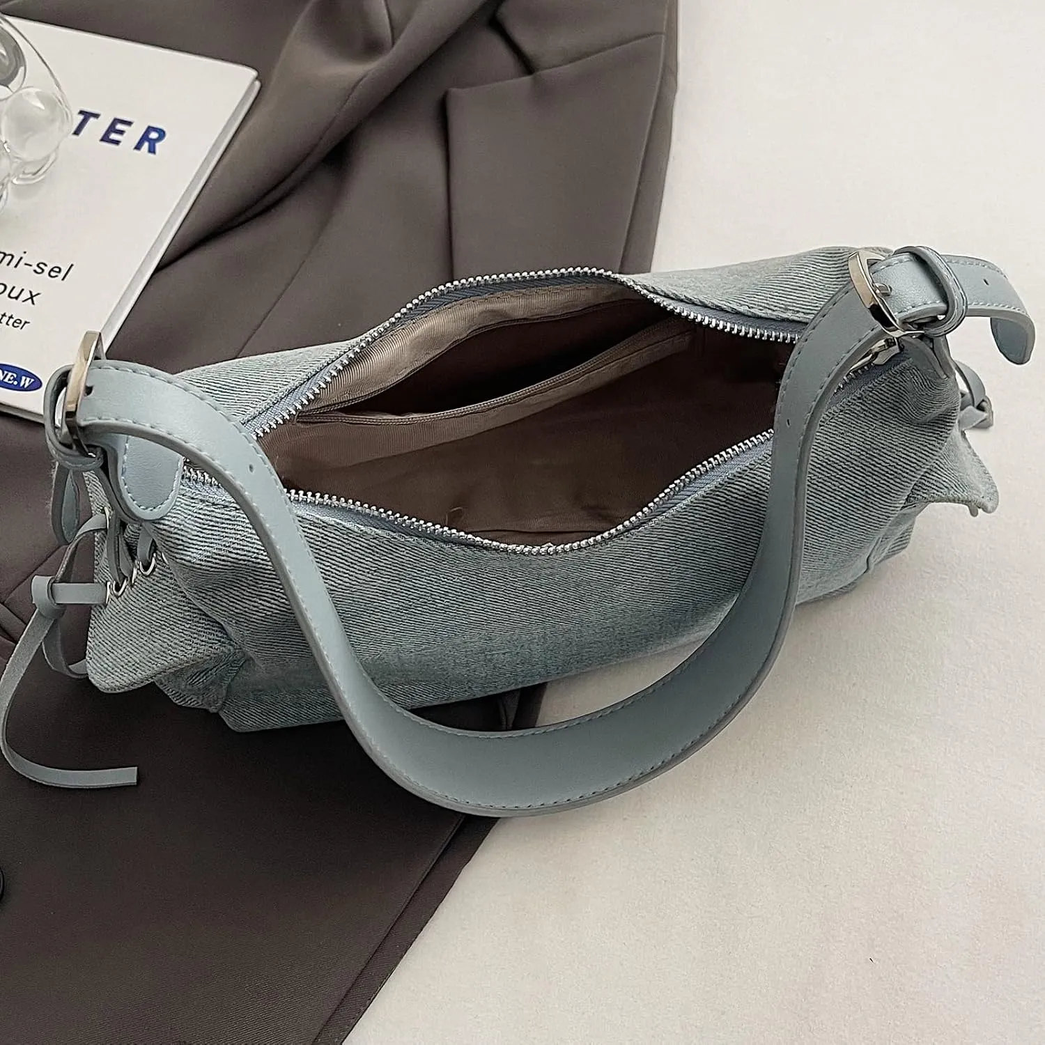 Shoulder Bag for Women,Multi Pockets Hobo Handbags Cute Crossbody Bag Purse with Adjustable Strap