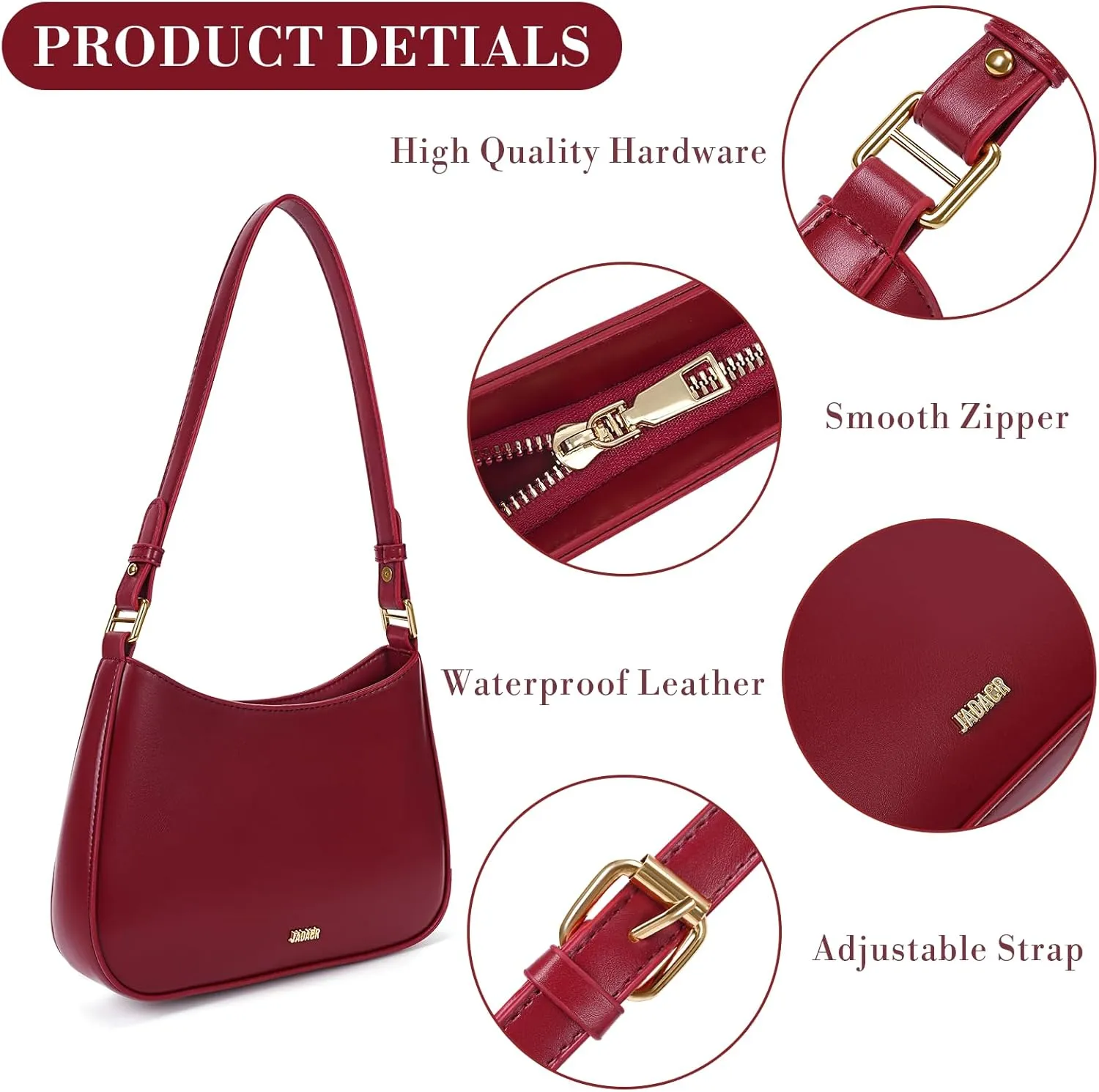 Shoulder Bags for Women Y2k Purses and Handbags Crossbody Bag Trendy Leather Shoulder Purse Small Hobo Tote Bag