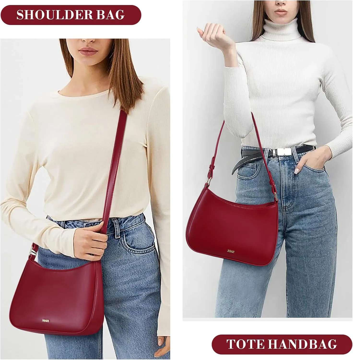 Shoulder Bags for Women Y2k Purses and Handbags Crossbody Bag Trendy Leather Shoulder Purse Small Hobo Tote Bag