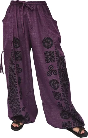 Siamrose Casual Yoga Harem Pants Men Women Baggy Lounge Trousers, 2 Pockets Adjustable Length