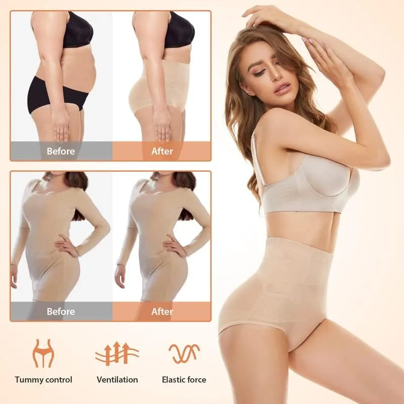 SIMIYA Tummy Control Shapewear for Women High Waisted Shapewear Panty Firm Control Soft Comfy Body Shaper for Women