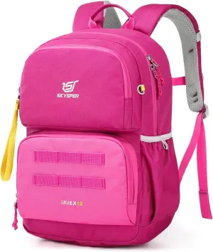 SKYSPER Kids Backpack for School 15" H Kindergarten Elementary Bookbag Children Travel Daypack for Camping