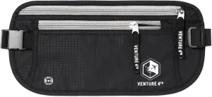 Slim Minimalist Design Money Belt, RFID Blocking for Men & Women - Ideal for Keeping Your Cash, Credit Card, Passport, Phone Safe When Traveling (Black)