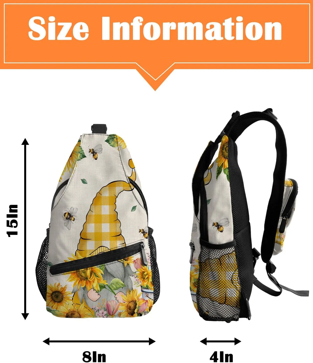Sling Bag Crossbody Bag for Women Men Waterproof Hiking Backpack Lightweight Chest Shoulder Bag Daypack for Travel
