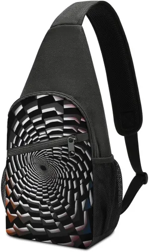 Sling Bags Visual Illusion Crossbody Bag for Women Men Cross Body Bag for Travel Hiking Shopping