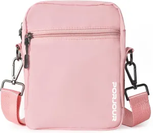 Small Crossbody Bag with Longer & Wider Adjustable Strap for Women & Men, Lightweight Travel Purse, Shoulder Handbag