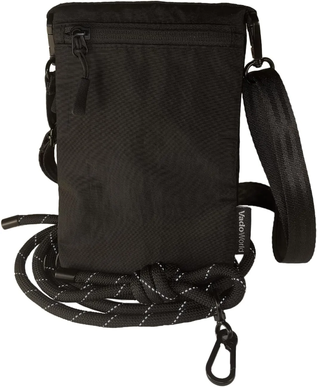Small Nylon Crossbody Bags for Women Men, Foldable Lightweight Sacoche with Zippers Sling Bag with Adjustable Strap